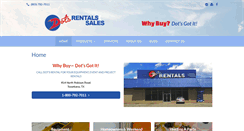 Desktop Screenshot of dotsrentals.com